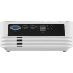 Insignia™ - Complete Outdoor Projector Kit With 91” Folding Screen, Projector, And Speaker - White -Epic Pixels 0a35c6e4 ce11 57c7 bd3c 003ed7a63a7d