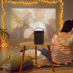 Kodak - FLIK HD9 Smart Projector, 1080p Portable Movie Projector With Android TV, Wi-Fi, Bluetooth & Built-In Speakers - Black -Epic Pixels 1f988d44 eed4 5495 b8d1 7c08e991b919