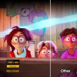 Rexing - PV7 Pro Smart DLP Projector 600ANSI With 3D Projection, Wi-Fi, Bluetooth - Gray -Epic Pixels 261b5434 0d8e 5a08 be0f d2a44af5c7e9