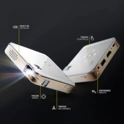 Kodak - Luma 150 Pico Portable Projector, HD Mini Projector With Rechargeable Battery, Built-In Speaker & 1080p Support - White -Epic Pixels 322e7630 449a 594e 844d 8dcba391211b