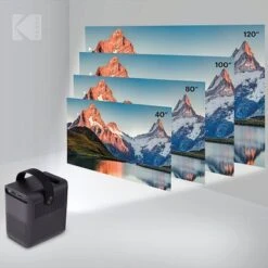 Kodak - FLIK HD9 Smart Projector, 1080p Portable Movie Projector With Android TV, Wi-Fi, Bluetooth & Built-In Speakers - Black -Epic Pixels 39f74718 76d6 5c7a b6c1 2393cbed2766