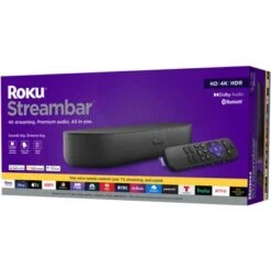 Roku - Streambar Powerful 4K Streaming Media Player, Premium Audio, All In One, Voice Remote And TV Controls - Black -Epic Pixels 3ac6b02b 1065 5174 b7f6 a3b0db9f1dcc