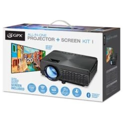 GPX - PJ300VP LED Projector With Bluetooth, Screen Included - Black -Epic Pixels 3b464e95 e1c4 5220 83fc ff06633c4a76