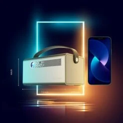 Rexing - PV7 Pro Smart DLP Projector 600ANSI With 3D Projection, Wi-Fi, Bluetooth - Gray -Epic Pixels 3bbc6a74 44d1 5455 9d1c 84cd4893150d