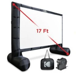 Kodak - Giant Inflatable Projector Screen, Outdoor Movie Screen, 17 Ft. Blow Up Projector Screen With Pump And Carrying Case - White -Epic Pixels 3cf51c0a 98d6 51f3 a2e1 d17f90f3de6a