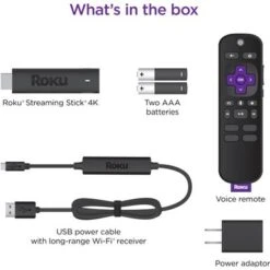 Roku Streaming Stick 4K | Streaming Device With Voice Remote And Long-Range Wi-Fi - Black -Epic Pixels 460ac1e3 af54 544c bbb7 cfdd5ac24c37