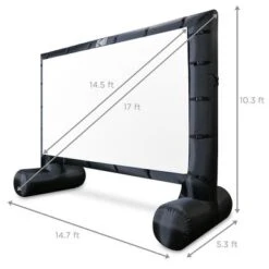 Kodak - Giant Inflatable Projector Screen, Outdoor Movie Screen, 17 Ft. Blow Up Projector Screen With Pump And Carrying Case - White -Epic Pixels 4fc24c5e 3310 59f1 87e6 b2ac27a1c1a9