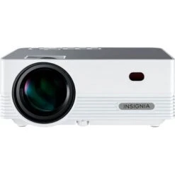 Insignia™ - Complete Outdoor Projector Kit With 91” Folding Screen, Projector, And Speaker - White -Epic Pixels 51065be9 69b4 59af a47f 7eba13c37459