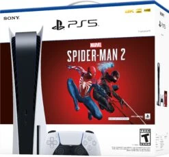 Sony - PlayStation 5 Console - Marvel’s Spider-Man 2 Bundle - White -Epic Pixels 6561784cv13d
