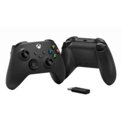 Microsoft - Xbox Wireless Controller For Windows Devices, Xbox Series X, Xbox Series S, Xbox One + Wireless Adapter - Carbon Black -Epic Pixels 6d013c28 f094 5235 9b44 fe115d4cf52a