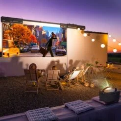 Rexing - PV7 Pro Smart DLP Projector 600ANSI With 3D Projection, Wi-Fi, Bluetooth - Gray -Epic Pixels 73c691e2 c326 5c6f 9afe 9a8d445055e2