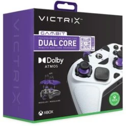PDP - Victrix Gambit World's Fastest Licensed Xbox Controller, Elite Esports Design - Xbox One, Series X|S, Windows 10 - White & Purple -Epic Pixels 877d2a15 92fa 528f 8a27 1b0781f8d06c
