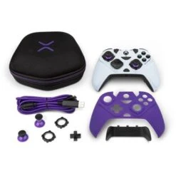 PDP - Victrix Gambit World's Fastest Licensed Xbox Controller, Elite Esports Design - Xbox One, Series X|S, Windows 10 - White & Purple -Epic Pixels 9a163b92 26ea 517e 9801 dc9de0b119b4