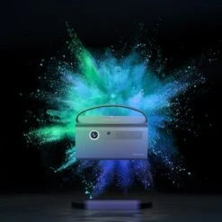 Rexing - PV7 Pro Smart DLP Projector 600ANSI With 3D Projection, Wi-Fi, Bluetooth - Gray -Epic Pixels b964faa3 72fe 55dd a3b2 2011c4e8ea9a