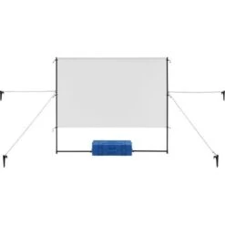 Insignia™ - Complete Outdoor Projector Kit With 91” Folding Screen, Projector, And Speaker - White -Epic Pixels bb72c89f d705 5e5d b50e 9c3b268af782