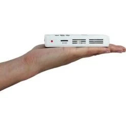 AAXA - Ultra-Portable LED Pico Projector With 100 Minute Li-ion Battery, Native 720P HD Resolution, & Built-in Media Player - White -Epic Pixels c1631ea9 7f0c 55ad 94e3 07131df37858