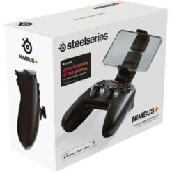 SteelSeries - Nimbus+ Wireless Gaming Controller For Apple IOS, IPadOS, TvOS Devices - Black -Epic Pixels c64c9937 f56a 522f ae1c 560df8f4c027