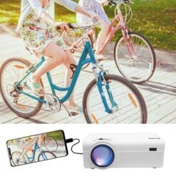 Core Innovations - 150” LCD Home Theater Projector - White -Epic Pixels cfa38d7d 7913 5012 8366 dc1aa2b6c5fe