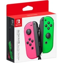 Joy-Con (L/R) Wireless Controllers For Nintendo Switch - Neon Pink/Neon Green