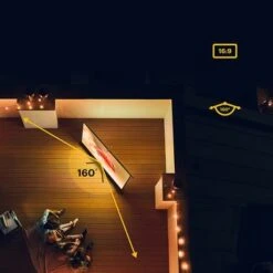 Kodak - 60 In. Portable Projector Screen, Adjustable Projection Screen With Tripod Stand & Carry Bag - White -Epic Pixels d404ee18 73da 5682 9d9a f474ee72acb4