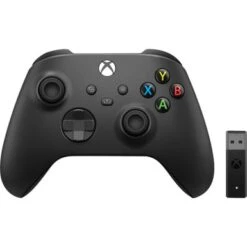 Microsoft - Xbox Wireless Controller For Windows Devices, Xbox Series X, Xbox Series S, Xbox One + Wireless Adapter - Carbon Black