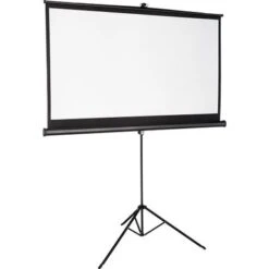 Insignia™ - 75" Tripod Projector Screen - Black/White