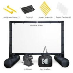 Kodak - Giant Inflatable Projector Screen, Outdoor Movie Screen, 14.5 Ft. Blow Up Projector Screen With Pump And Carrying Case - White -Epic Pixels dbd0e8f8 2f9c 53c0 a191 67462f1c0248