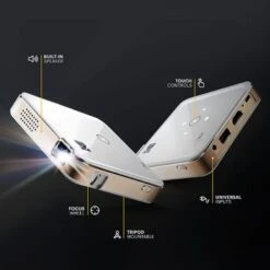 Kodak - Luma 150 Pico Portable Projector, HD Mini Projector With Rechargeable Battery, Built-In Speaker & 1080p Support - White -Epic Pixels ea14b3cc 5627 5521 b4bf dc2094d5e3fa