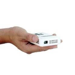 AAXA - Ultra-Portable LED Pico Projector With 100 Minute Li-ion Battery, Native 720P HD Resolution, & Built-in Media Player - White -Epic Pixels ece77bd1 cc4e 527c 85d2 089cce3d8365