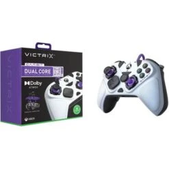 PDP - Victrix Gambit World's Fastest Licensed Xbox Controller, Elite Esports Design - Xbox One, Series X|S, Windows 10 - White & Purple -Epic Pixels ee42a9b5 0b85 53b6 a699 0f3a86e9fabf