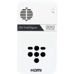 AAXA - Ultra-Portable LED Pico Projector With 100 Minute Li-ion Battery, Native 720P HD Resolution, & Built-in Media Player - White -Epic Pixels f5677e14 61fb 5bfa 88ff e004292abd07